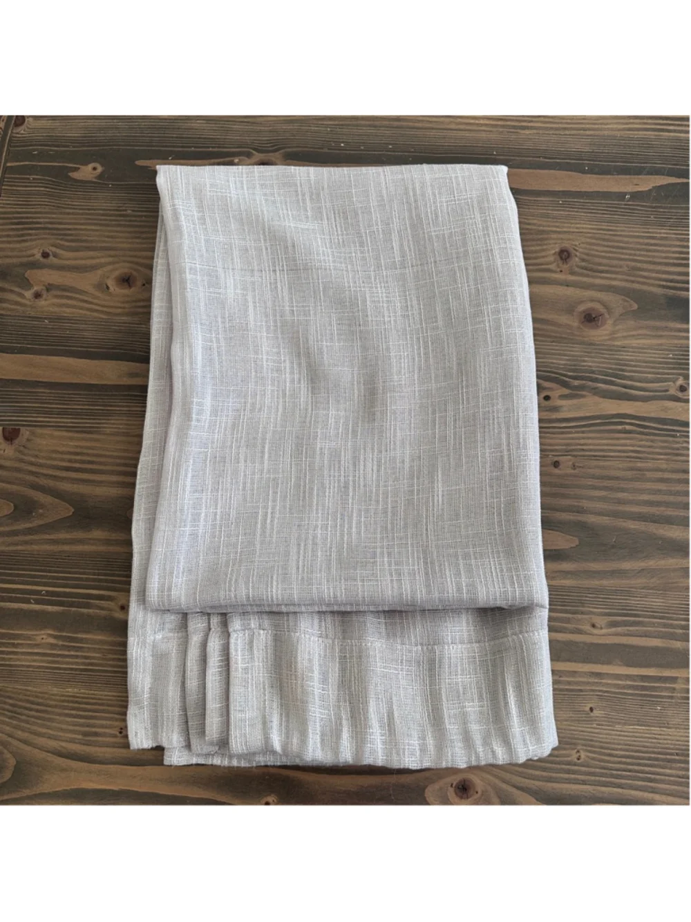 Rodeo Home Sheer Curtain Panel Beige 54x84 Textured Window Single Panel